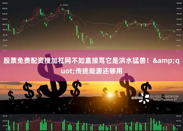 股票免费配资搜加杠网不如直接骂它是洪水猛兽！&quot;传统能源还够用
